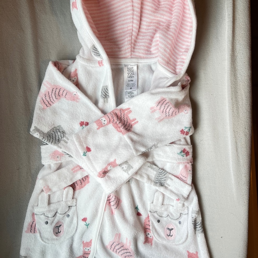Carter's Baby Llama Robe 0-9mo